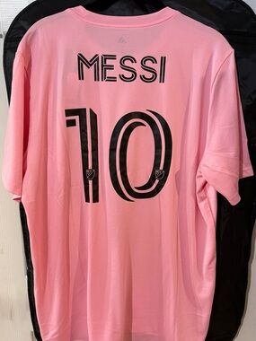 adidas Miami Pink Striped Soccer Jersey